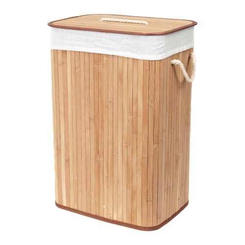 Natúr színű bambusz szennyeskosár 78 l Bamboo – Compactor