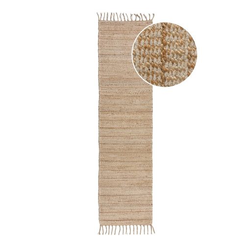 Natúr színű futószőnyeg 60x230 cm Levi – Flair Rugs