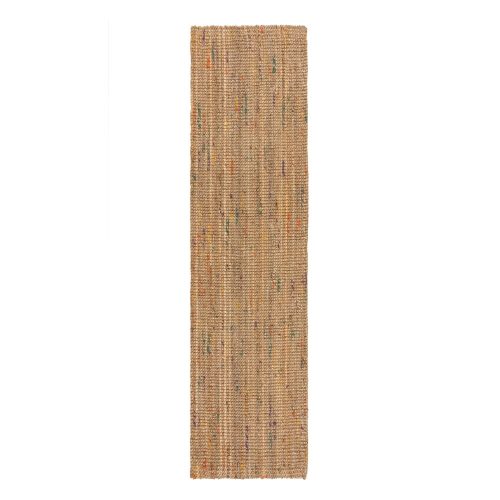 Natúr színű kézi szövésű juta futószőnyeg 60x300 cm Jute Boucle Multi – Flair Rugs