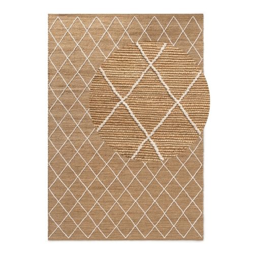 Natúr színű kézi szövésű juta szőnyeg 160x230 cm Kunu – Hanse Home