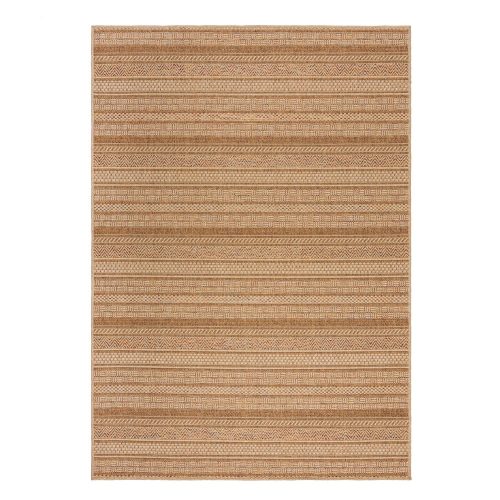 Natúr színű kültéri-beltéri szőnyeg 200x290 cm Farah Stripe – Flair Rugs
