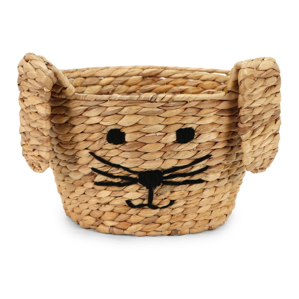 Natúr színű vízijácint játéktároló kosár ø 35x26 cm Rabbit – Compactor