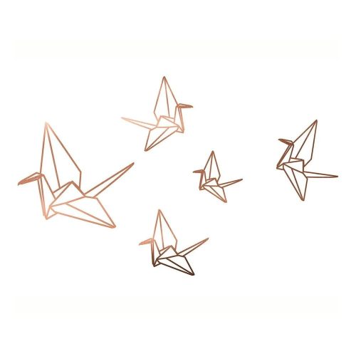 Origami öntapadós falmatrica