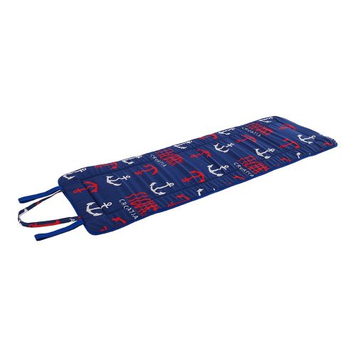 Piros-kék kerti székpárna napozóágyra 52x148 cm   Anchors – B.E.S.