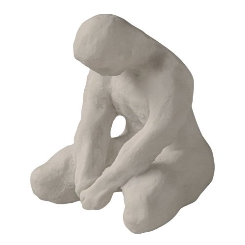 Poligyanta szobor (magasság 15 cm) Meditating Man – Mette Ditmer Denmark