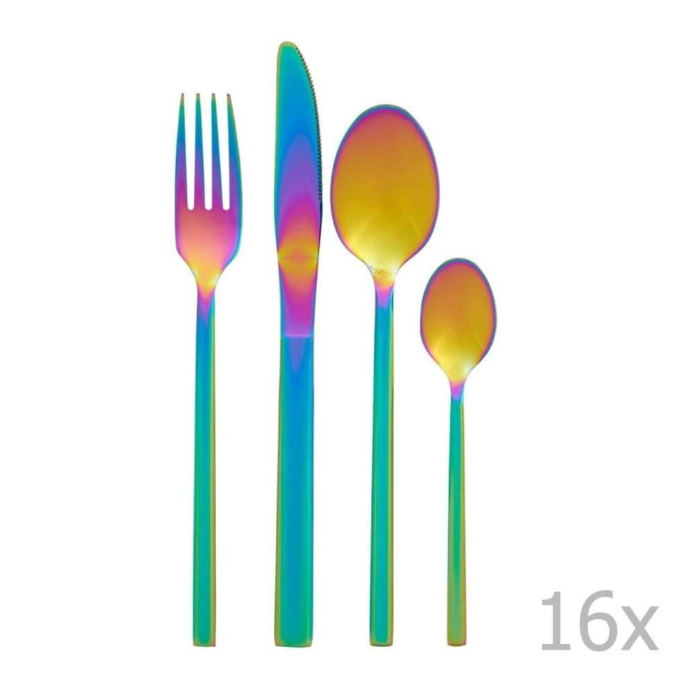Rozsdamentes acél evőeszköz készlet 16 db-os Aurora – Premier Housewares