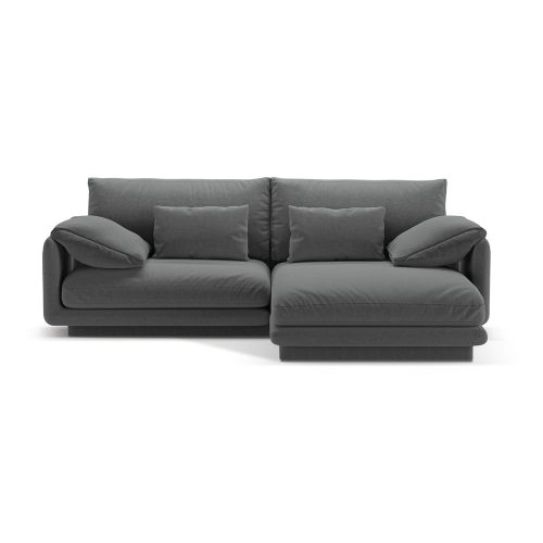 Sötétszürke sarokkanapé (jobb oldali) Torino – Micadoni Home