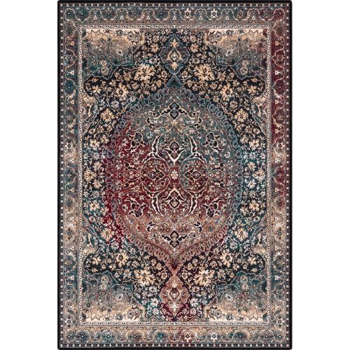Sötétzöld gyapjú szőnyeg 200x300 cm Ava – Agnella