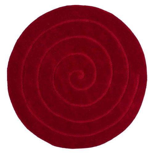 Spiral rubinvörös gyapjú szőnyeg