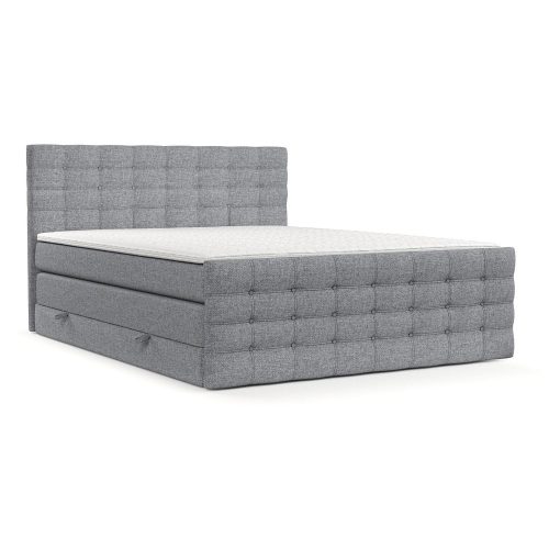 Szürke ágyneműtartós boxspring ágy 160x200 cm Blend – Maison de Rêve
