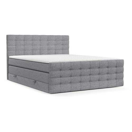 Szürke ágyneműtartós boxspring ágy 180x200 cm Blend – Maison de Rêve