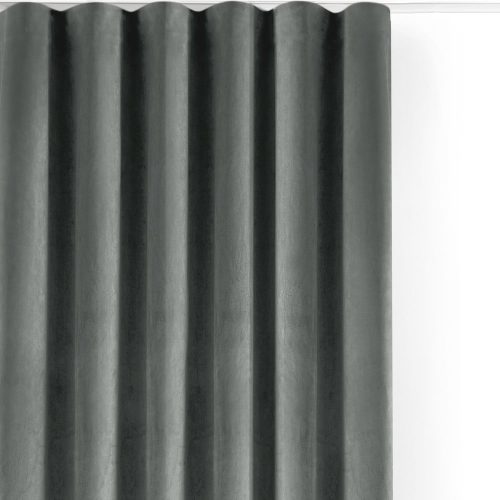 Szürke bársony dimout (részleges sötétítő) függöny 140x175 cm Velto – Filumi