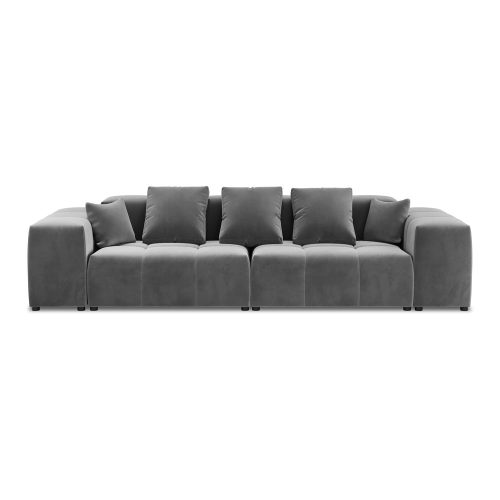 Szürke bársony kanapé 320 cm Rome Velvet - Cosmopolitan Design