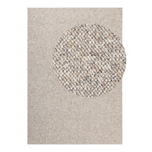 Szürke-krémszínű mosható szőnyeg 80x150 cm Rocco Dark Cream – Elle Decoration