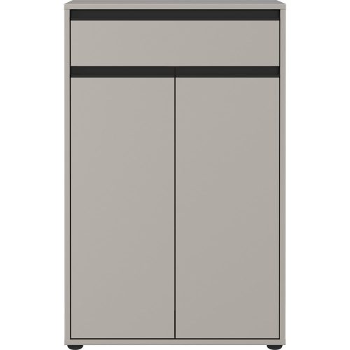 Szürke magas fürdőszoba szekrény 63x98 cm Lemont – Germania