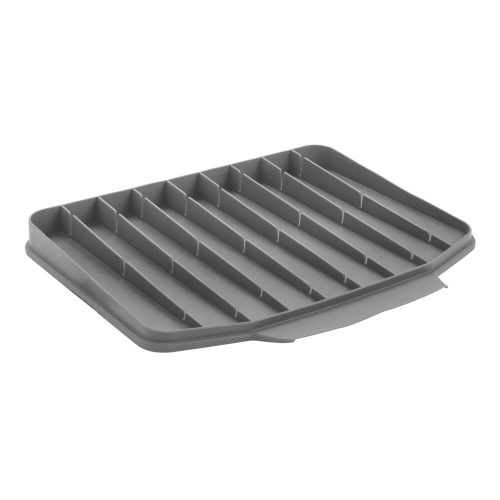 Szürke műanyag edénycsepegtető alátét 40x33 cm Gravity – Metaltex