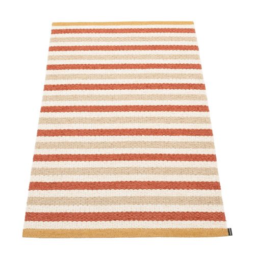 Téglavörös-krémszínű kültéri-beltéri szőnyeg 70x120 cm Teo Brick – Pappelina
