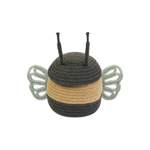 Textil játéktároló kosár ø 15x15 cm Baby Bee – Lorena Canals