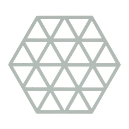 Triangles világosszürke szilikon edényalátét - Zone