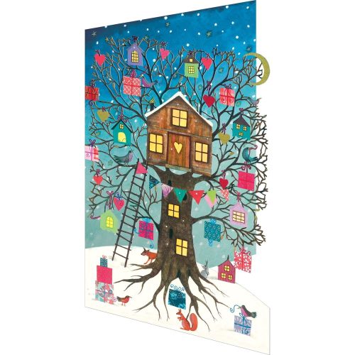 Üdvözlőlap szett 5 db-os karácsonyi mintával Treehouse  – Roger la Borde