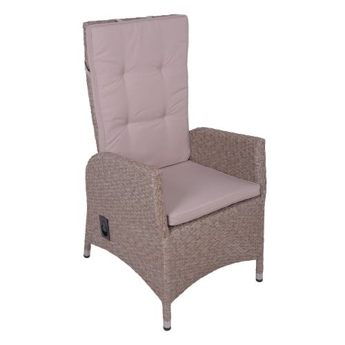 Világosbarna műrattan kerti fotel Braga – Garden Pleasure