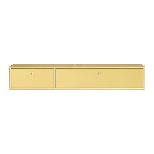 Világossárga TV-állvány 136x22 cm Mistral – Hammel Furniture