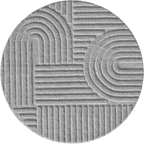 Világosszürke kerek szőnyeg ø 80 cm Art – Ayyildiz Carpets