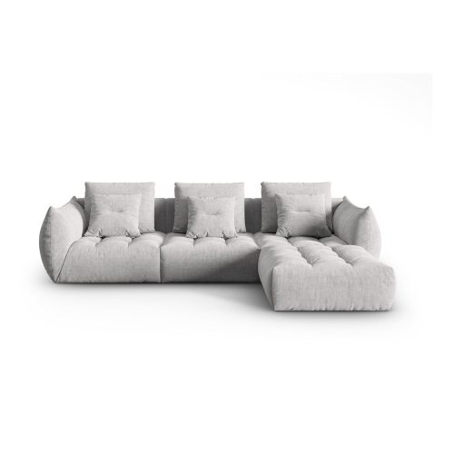 Világosszürke sarokkanapé (variálható) Bloom – Micadoni Home