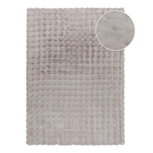 Világosszürke szintetikus szőrme szőnyeg 180x290 cm Waffle Faux Fur – Flair Rugs