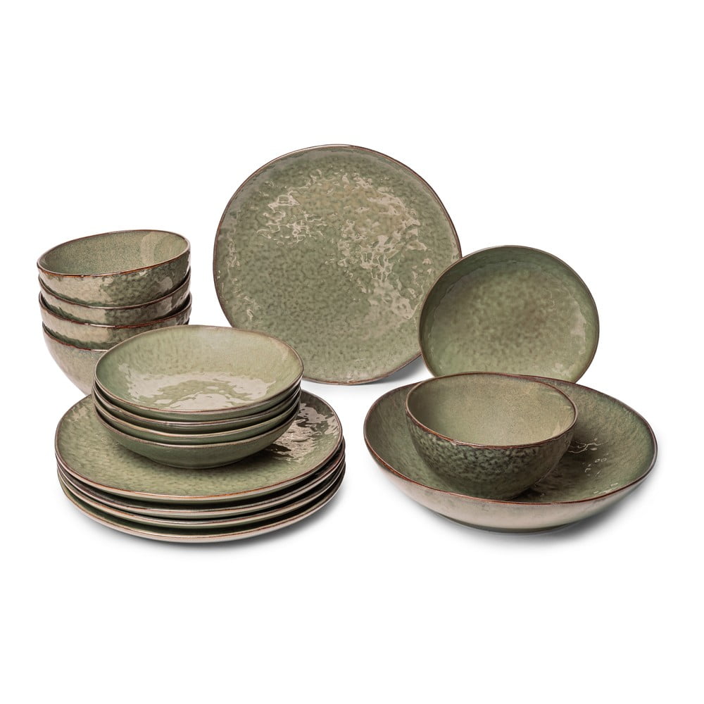 Agyagkerámia étkészlet 16 db-os Nephrite – Bonami Selection