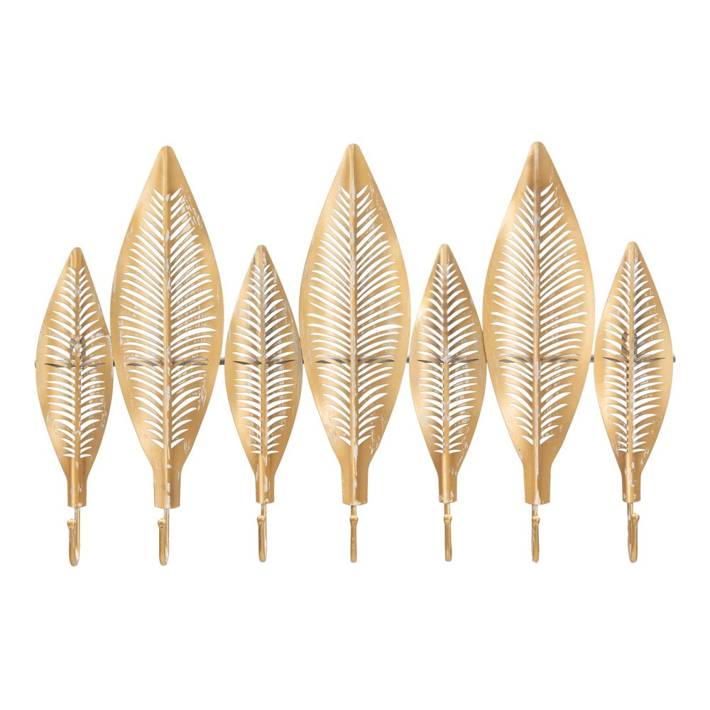 Aranyszínű fém fali fogas Long Leaf – Mauro Ferretti