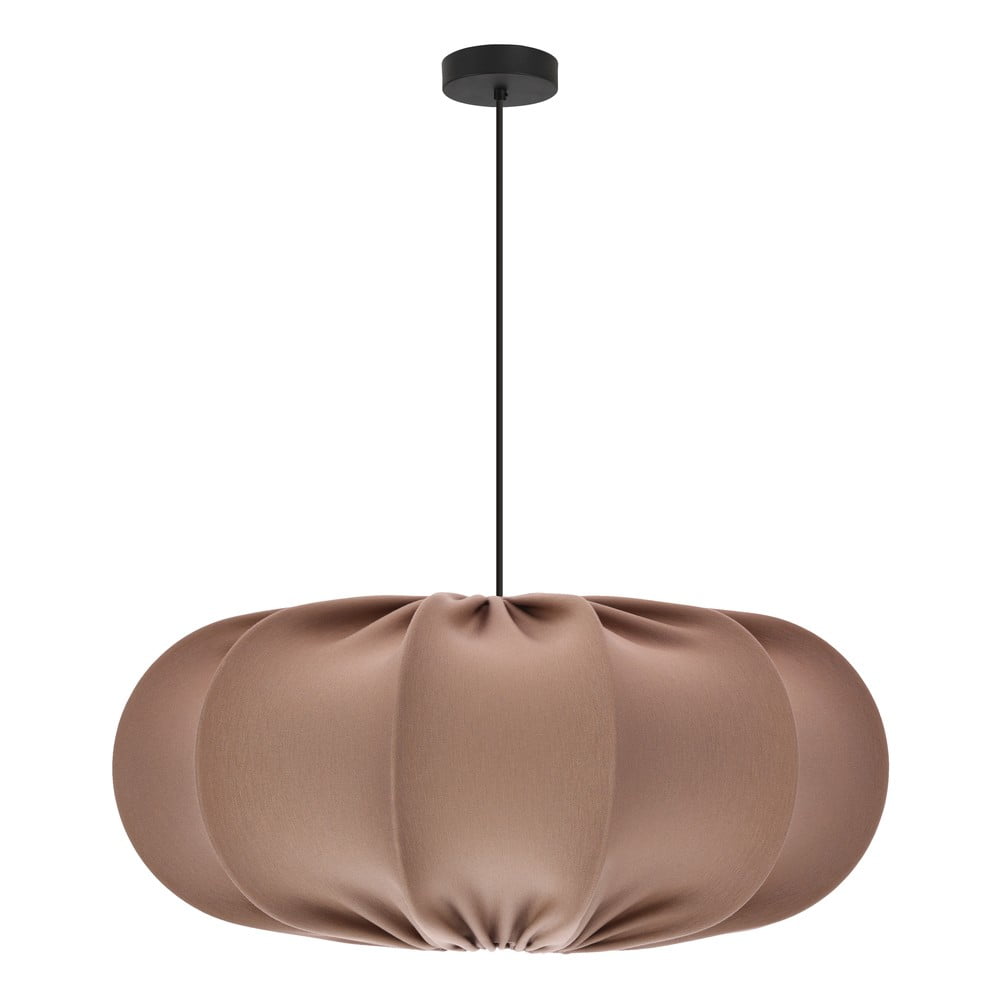 Barna függőlámpa textil búrával ø 52 cm Cafee – Candellux Lighting
