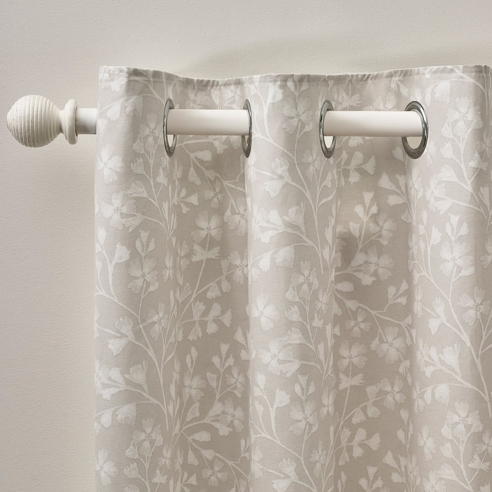 Bézs függöny szett 2 db-os 229x229 cm Brooke Floral – Catherine Lansfield