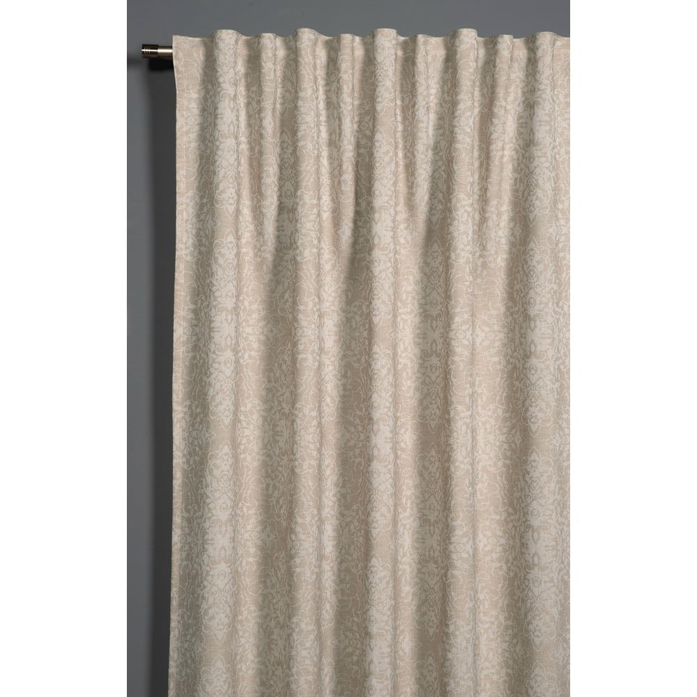 Bézs jacquard sötétítő-termo függöny 140x245 cm Ornament – Sehlbach