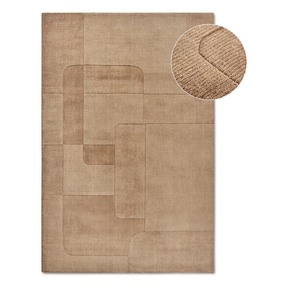 Bézs kézi szövésű gyapjú szőnyeg 160x230 cm Charlotte – Villeroy&Boch