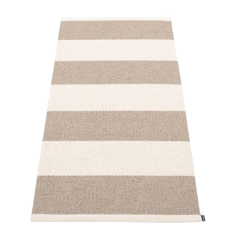 Bézs-krémszínű kültéri-beltéri futószőnyeg 70x150 cm Bob Mud Vanilla – Pappelina