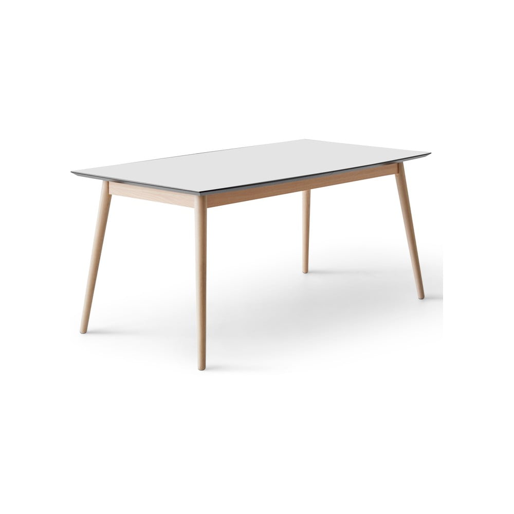 Bővíthető étkezőasztal fehér asztallappal és hosszabbító asztallappal 90x165 cm Meza – Hammel Furniture