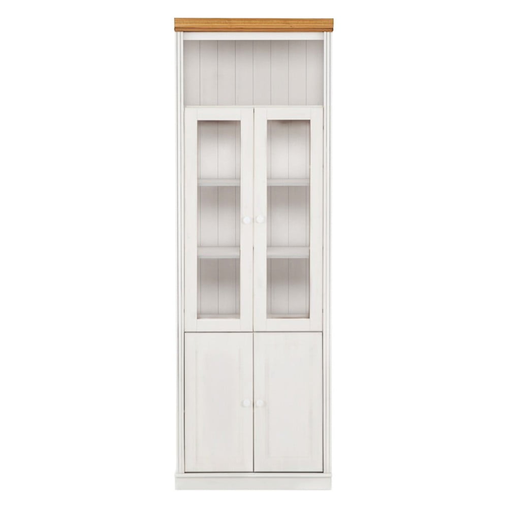 Fehér borovi fenyő tálalószekrény 74x223 cm Anita – Støraa