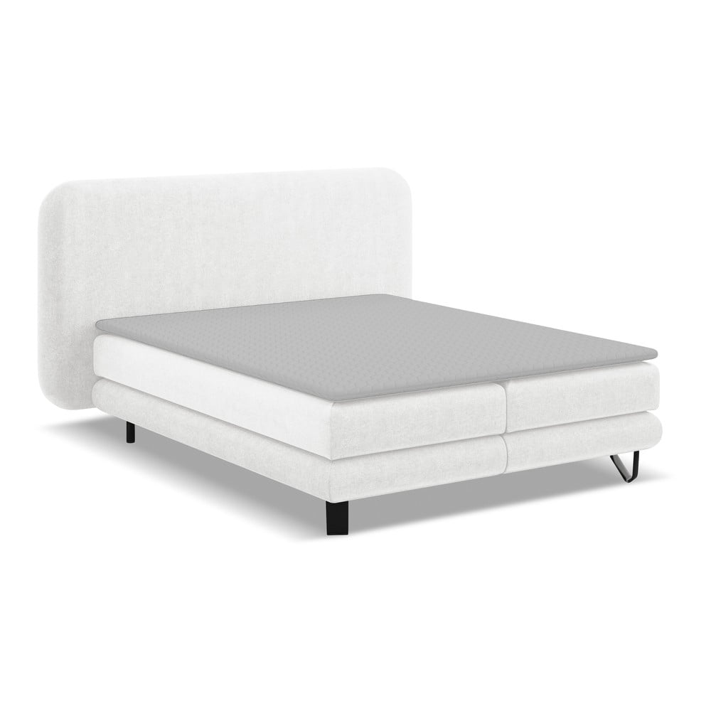 Fehér boxspring ágy 180x200 cm Ilima – Makamii