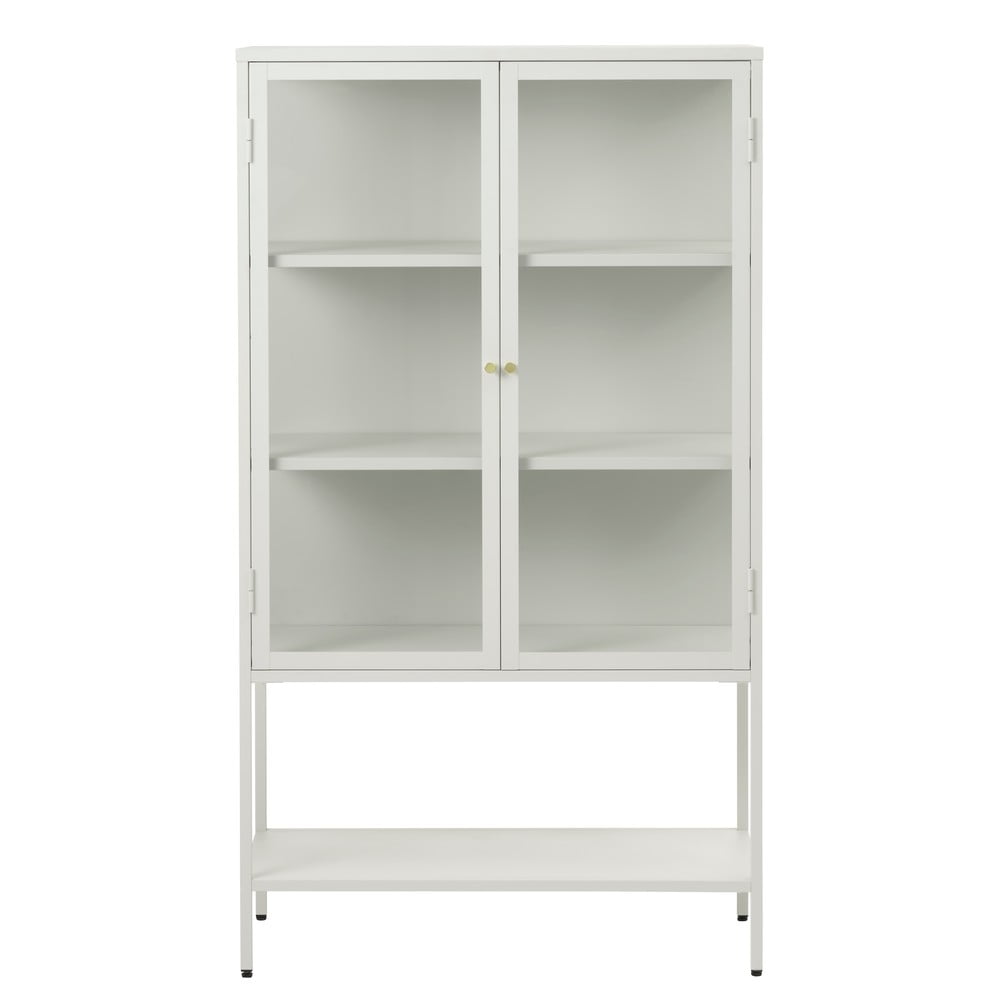 Fehér fém tálalószekrény 90x160 cm Carmel – Unique Furniture