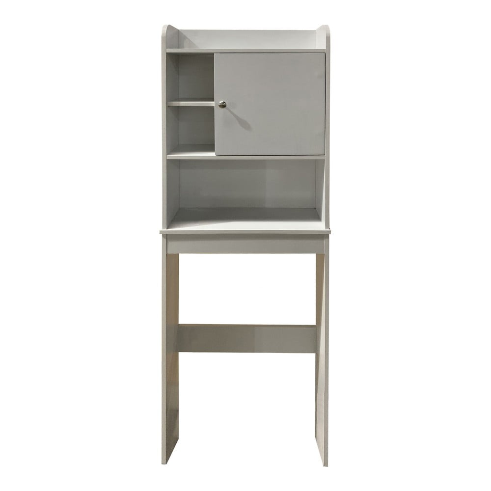 Fehér magas szekrény mosógép/WC fölé 58x173 cm Laundry – Tomasucci