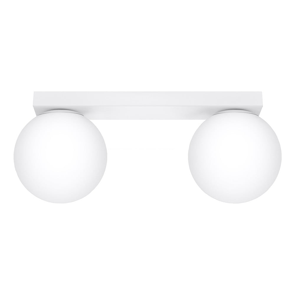 Fehér mennyezeti lámpa üveg búrával ø 12 cm Umerta – Nice Lamps