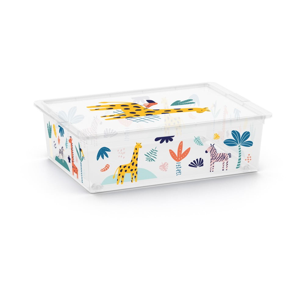 Fehér műanyag gyerek tárolódoboz 55x39x16 cm C Box Style – KIS