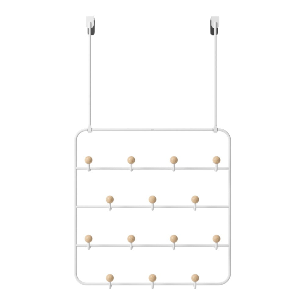 Fehér-natúr színű fém ajtófogas 36 cm Estique – Umbra