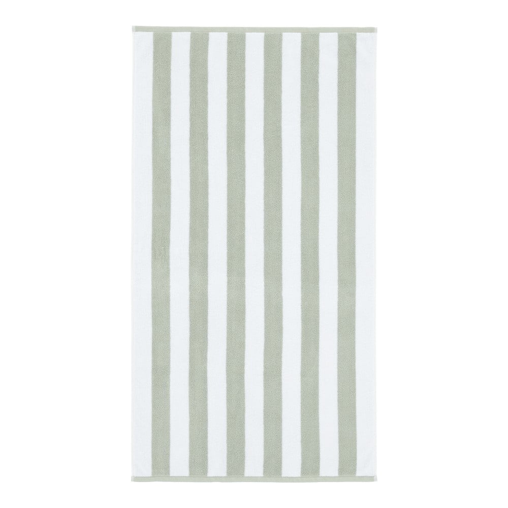 Fehér-szürke pamut törölköző 50x85 cm Stripe Jacquard – Bianca