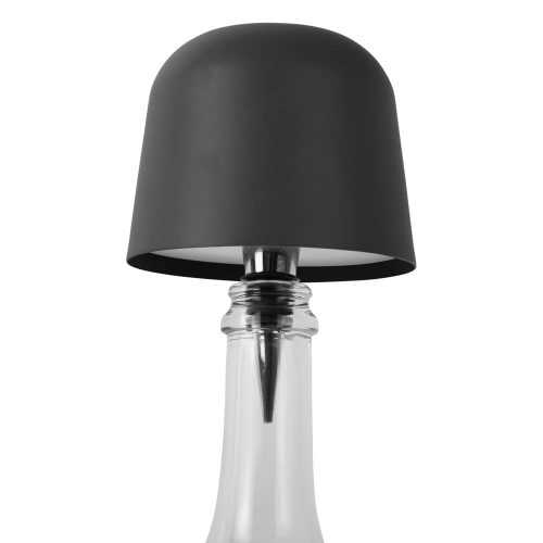 Fekete LED asztali lámpa üvegre