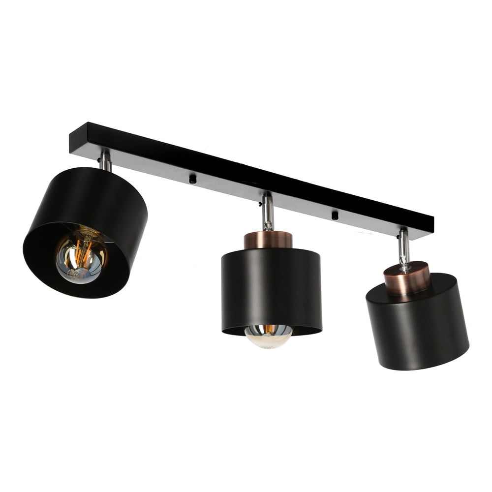Fekete fém mennyezeti lámpa 12x64 cm Olena – Candellux Lighting