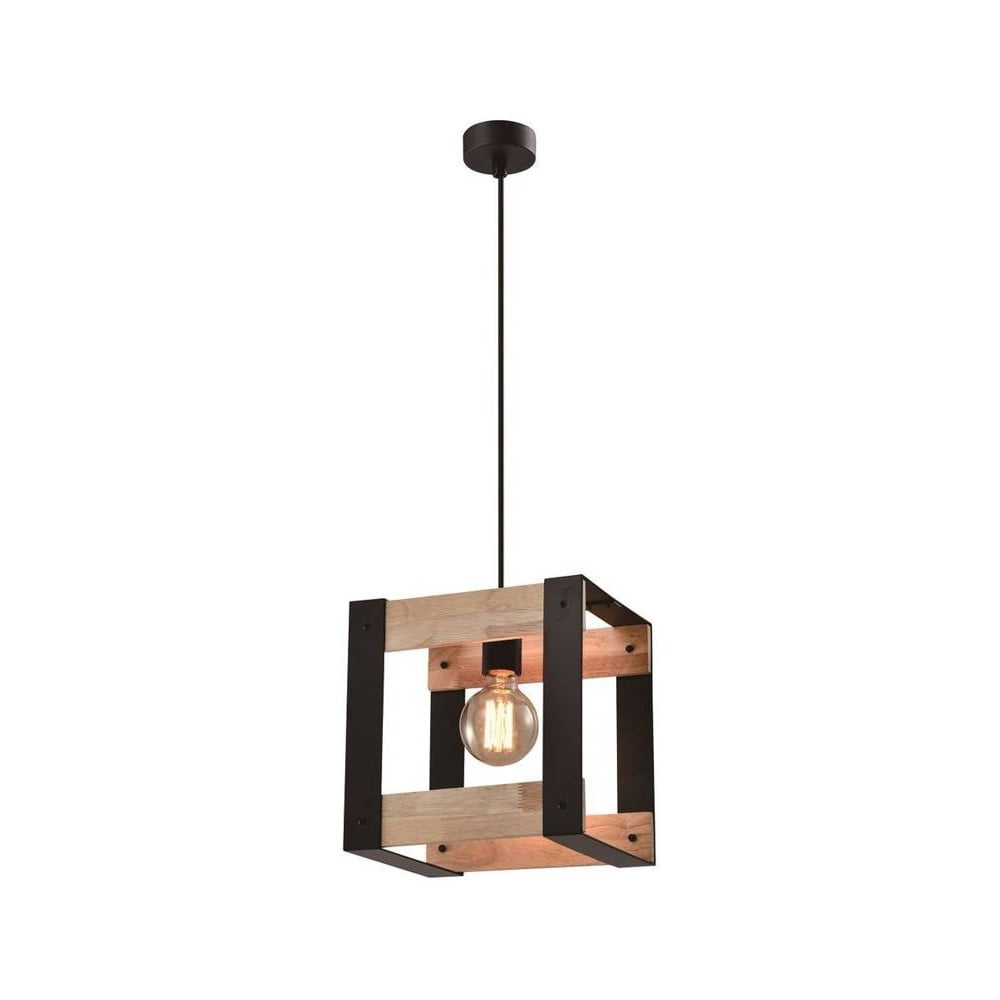 Fekete függőlámpa 20x25 cm Varna – Candellux Lighting