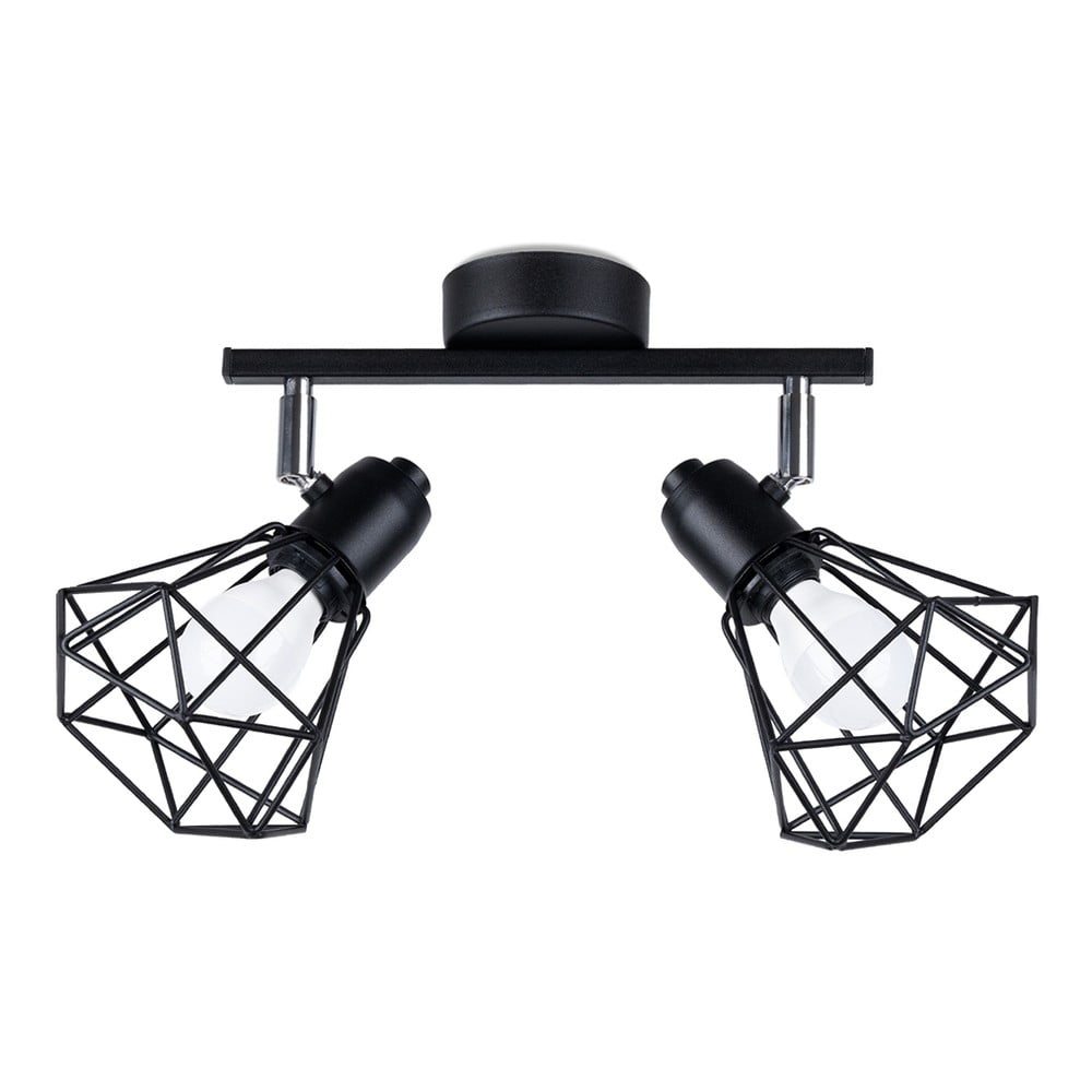 Fekete mennyezeti lámpa ø 10 cm Varpu – Nice Lamps