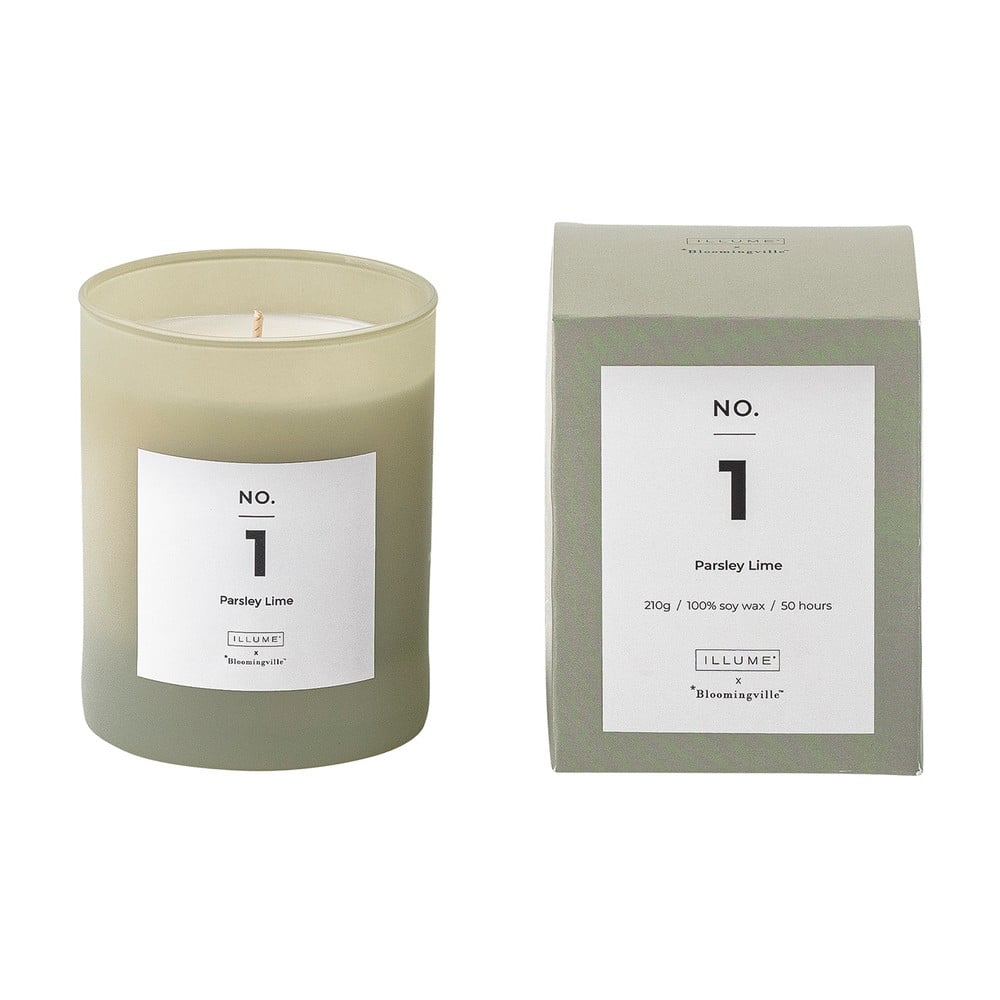 Illatos gyertya égési idő 50 ó No. 1 Parsley Lime – ILLUME x Bloomingville